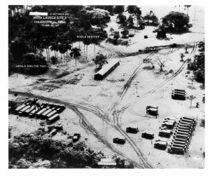 October 23, 1962: U.S. Navy low-level photograph of San Cristobal MRBM site no. 1 (mission led by Commander William Ecker).