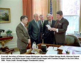 Oval office meeting 1986
