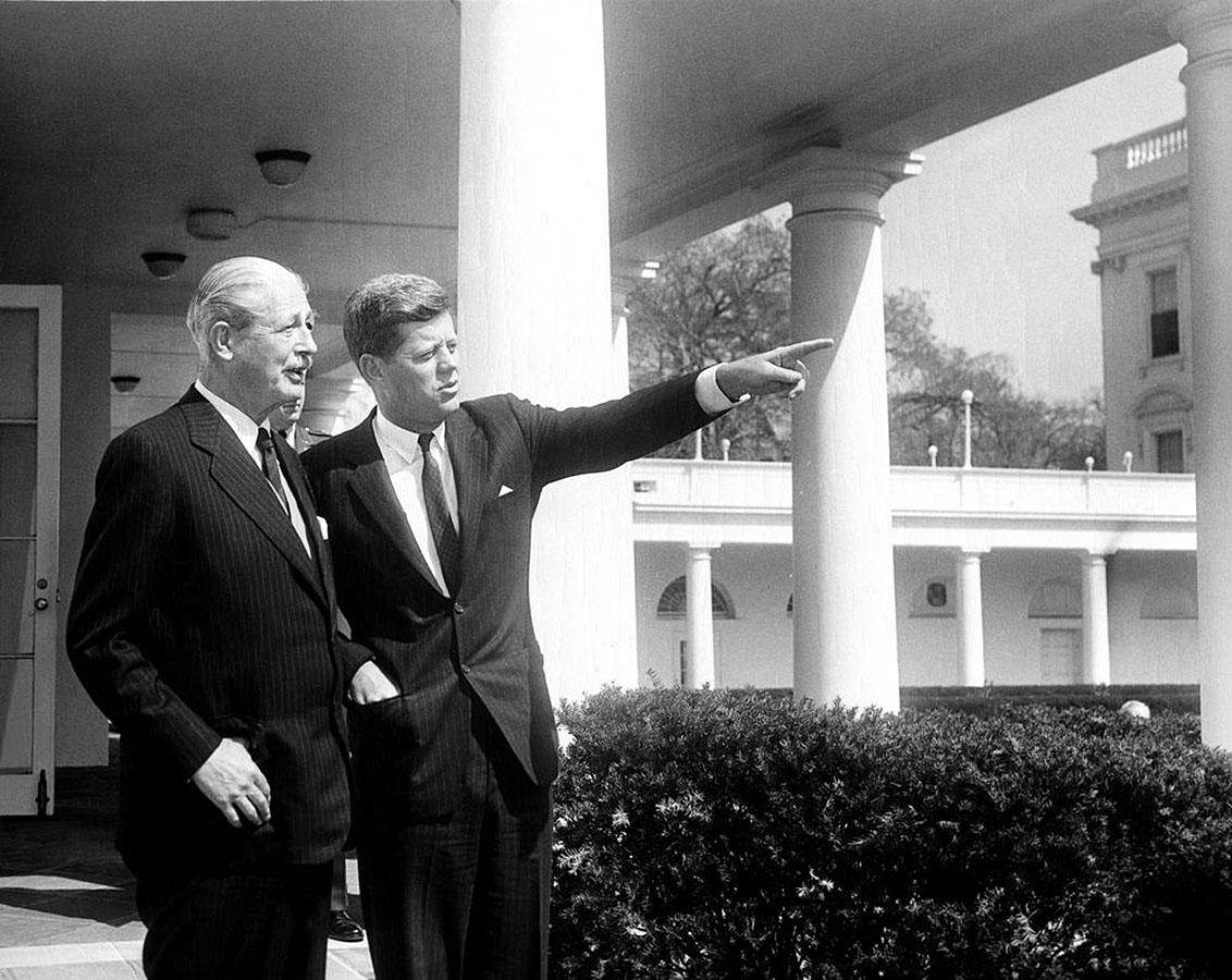 President Kennedy with British Prime Minister Harold Macmillan
