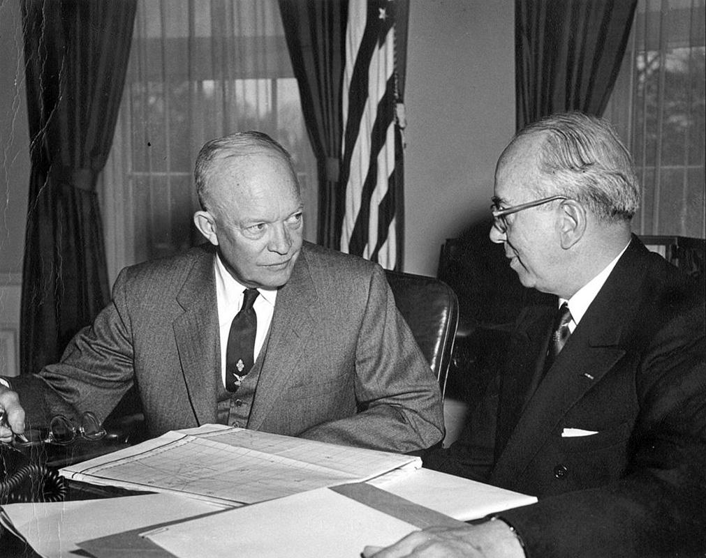 Lewis Strauss briefed President Eisenhower on nuclear tests in the Pacific, 30 March 1954