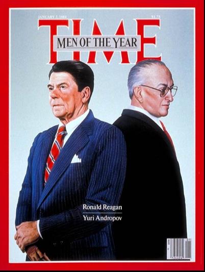 Andropov and Reagan were named Time Magazine's Men of the Year for 1983.