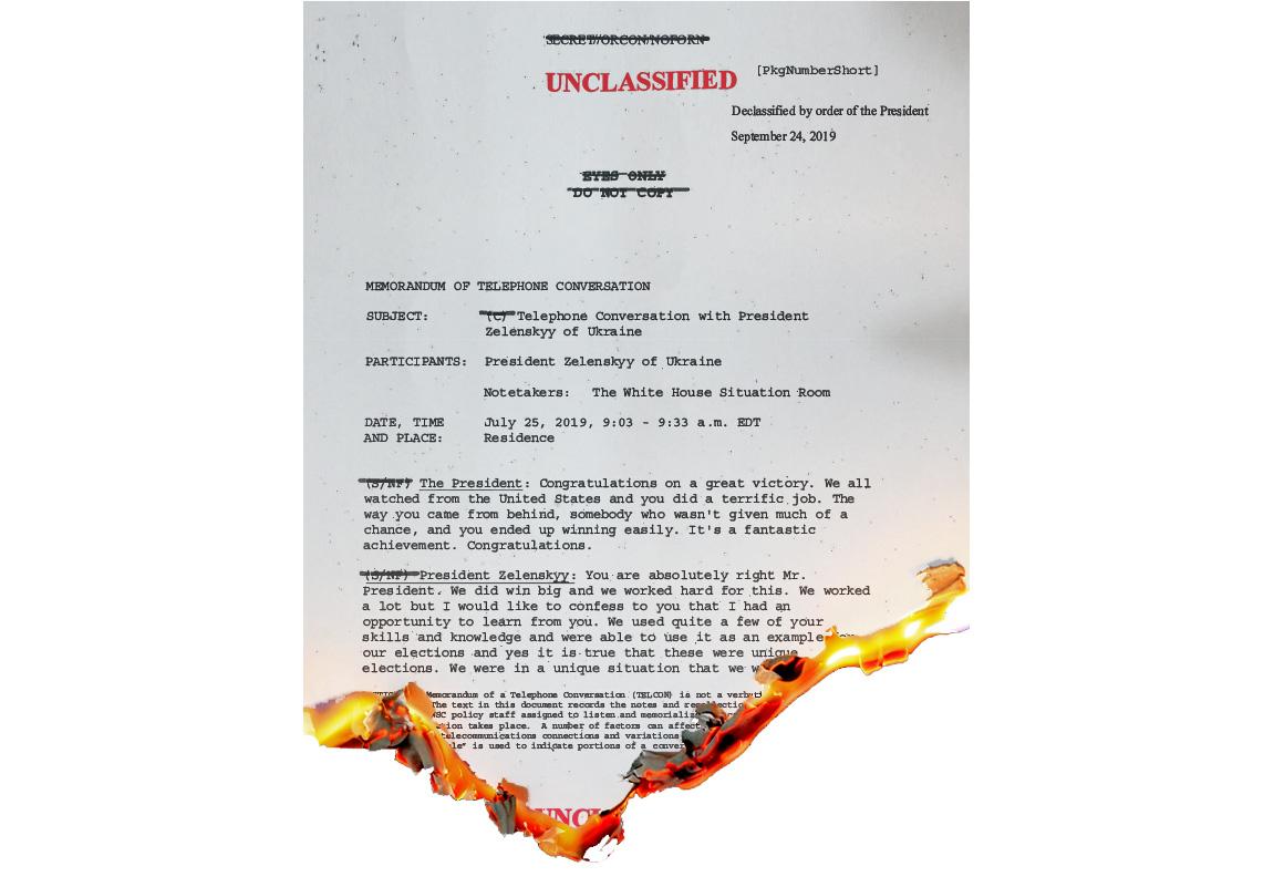 burning document