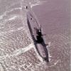 The Abraham Lincoln (SSBN-602) cut through the Atlantic Ocean in this undated photo. (U.S. Navy photo posted on NavSource, original provided by Pelican Harbor Submarine Veterans)