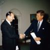 President Kennedy with his close friend British Ambassador David Ormsby-Gore