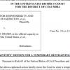Motion for Temporary Restraining Order. Filed October 1, 2019. Motion for Temporary Restraining Order. Filed October 1, 2019.