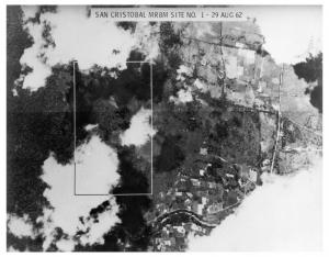 August 29, 1962: U-2 photograph showing no construction at San Cristobal