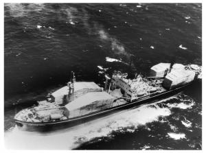 “Crateology” –  photograph of crates holding Komar guided-missile patrol boats on their way to Cuba, September 1962.