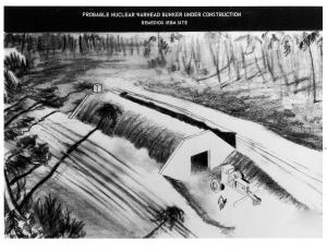 NPIC drawing of nuclear warhead bunker under construction.