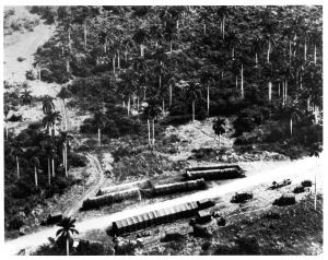 Low-level photograph of San Cristobal no. 1 suggesting missile readiness drills.