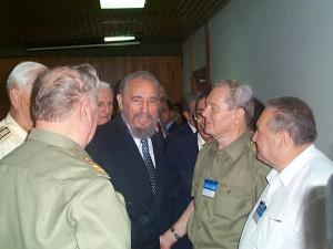 Fidel Castro's reunion in 2002 with Soviet veterans of 1962