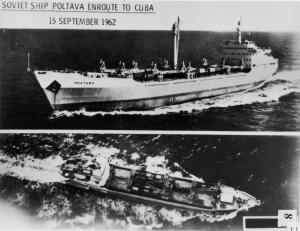 Soviet ship Poltava carrying 8 MRBMs to Cuba Sept 15 1962