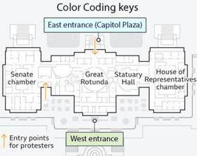 color code capitol entrances