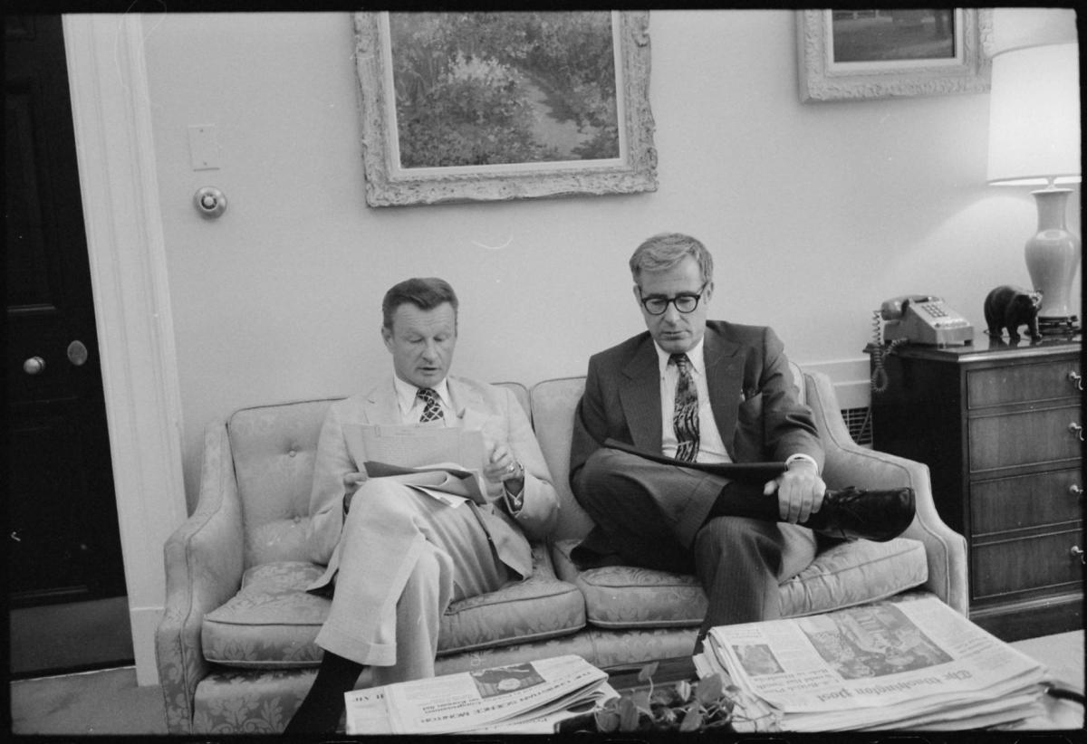 Zbigniew Brzezinski and Harold Brown