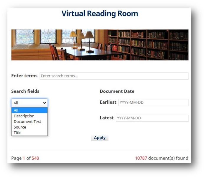 Pic.4. Documents (VRR) search dialog window.