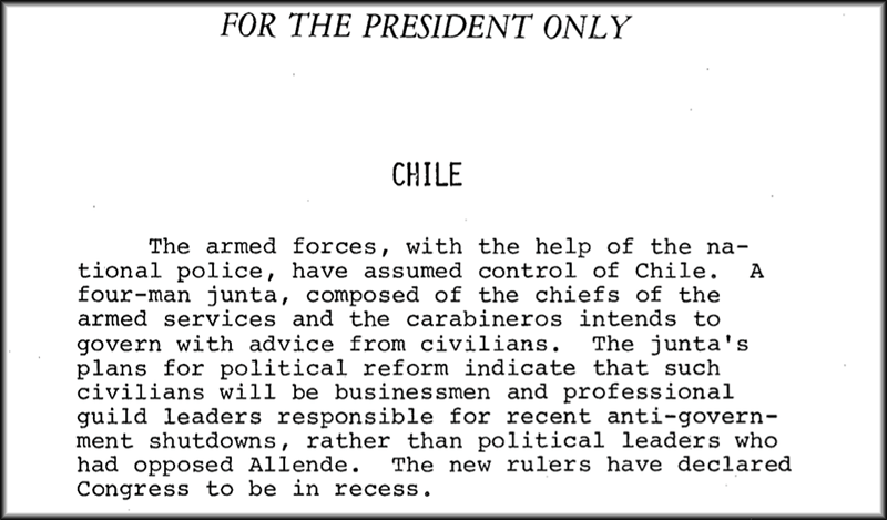 The Coup In Chile: What Did Nixon Know And When Did He Know It ...