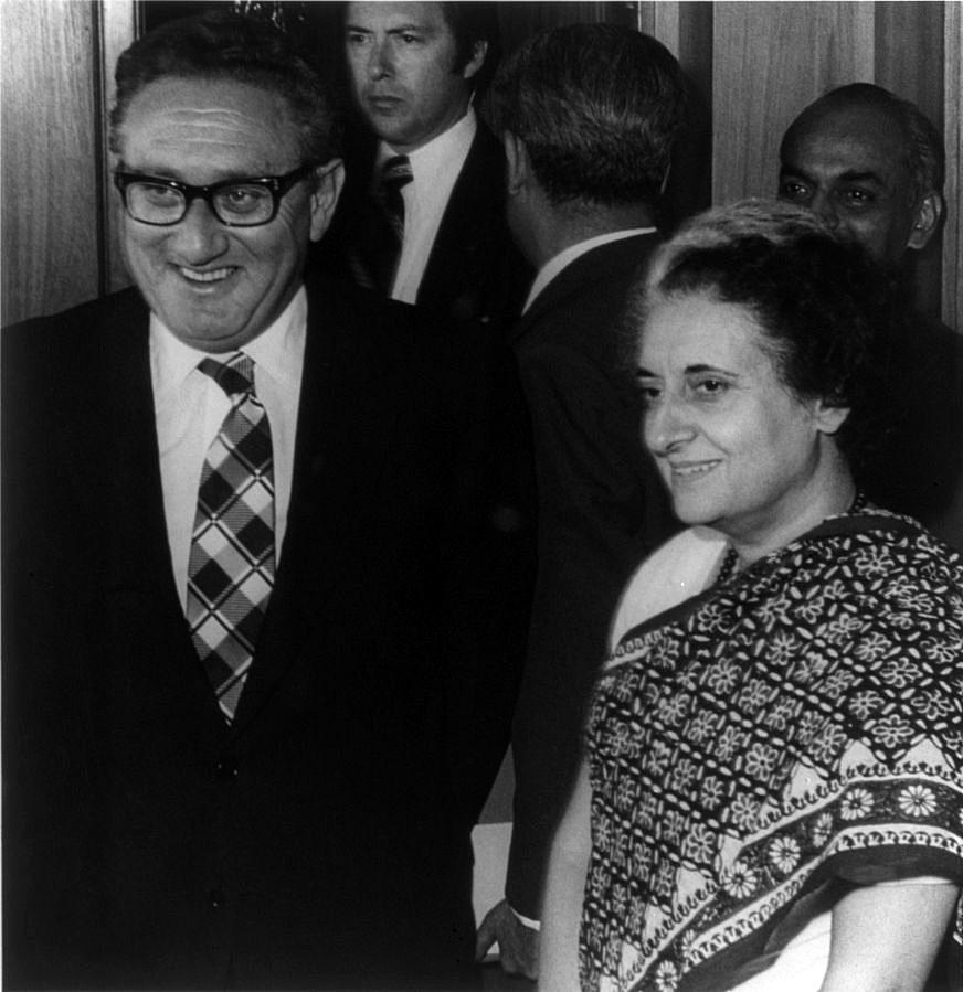 Secretary of State Kissinger and Prime Minister Indira Gandhi