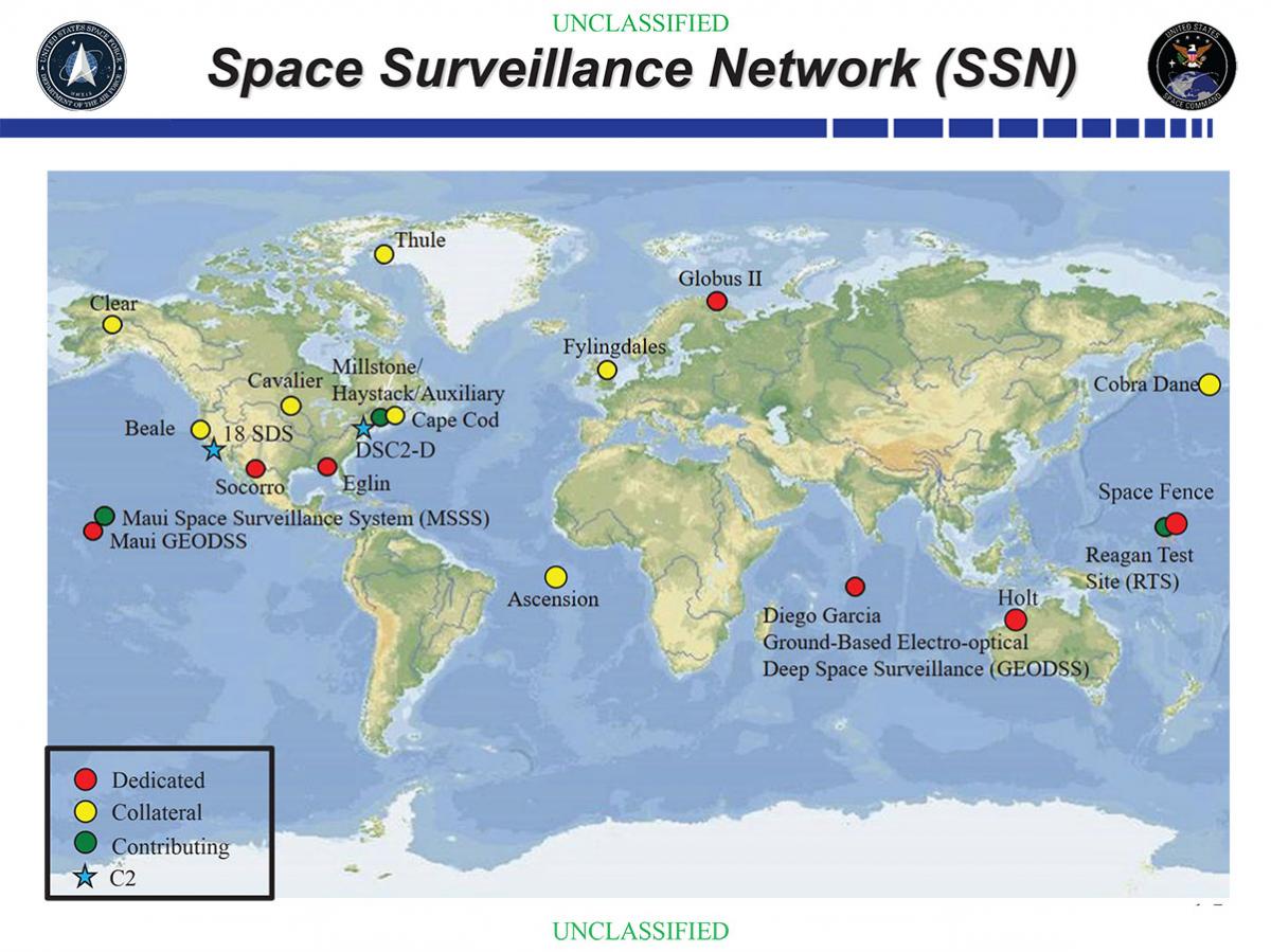 SSN Map (U.S. Space Force)