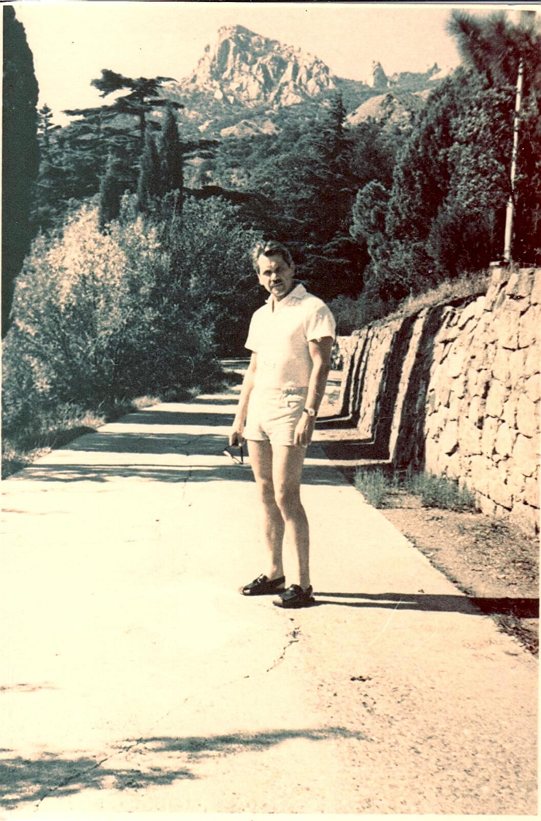 Chernayev on vacation in Crimea, circa early 1980s