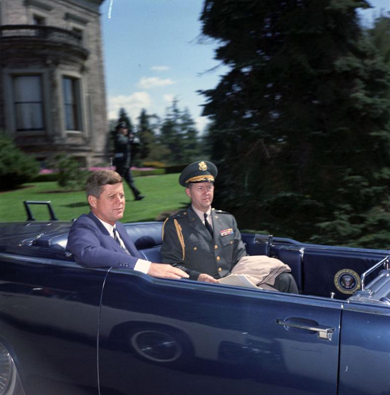 General Chester Clifton with President Kennedy