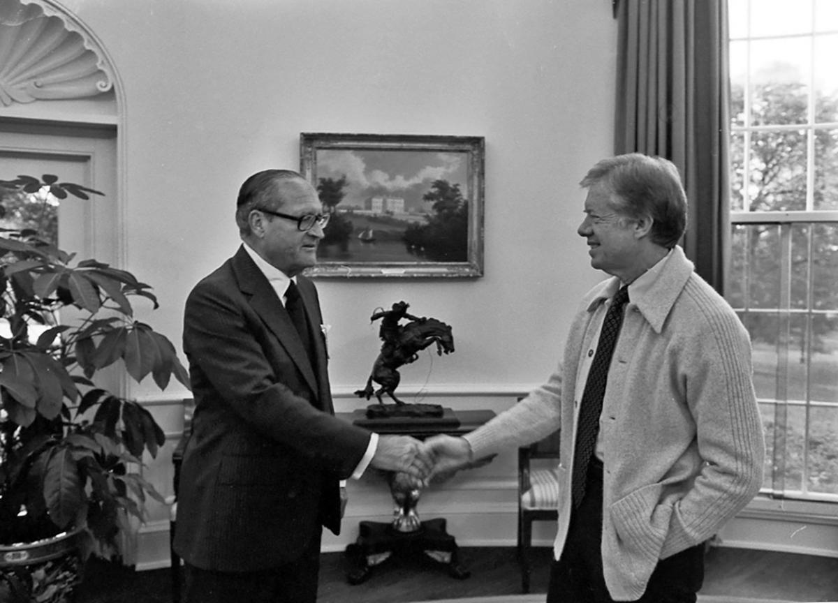 Ambassador Gerard C. Smith meeting with President Carter