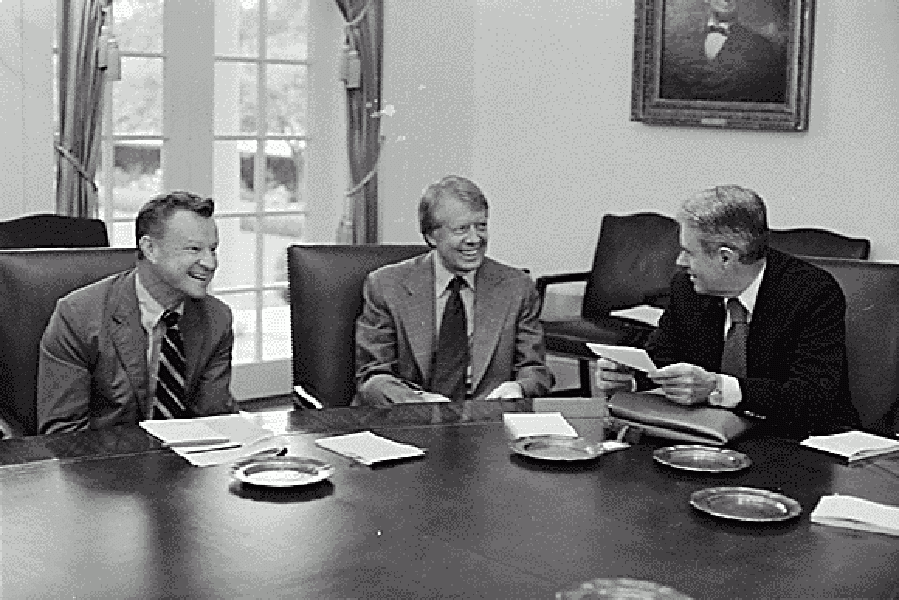 Zbigniew Brzezinski, Jimmy Carter and Cyrus Vance