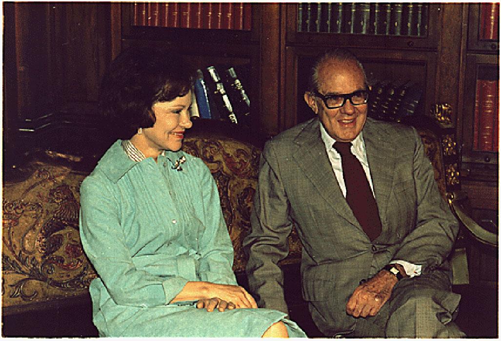 Rosalynn Carter meets with President Alfonso López Michelsen