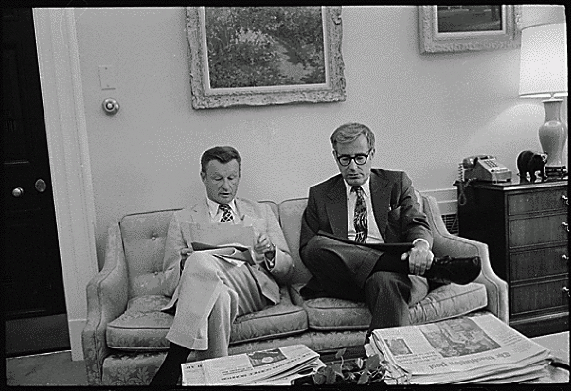 Zbigniew Brzezinski and Harold Brown