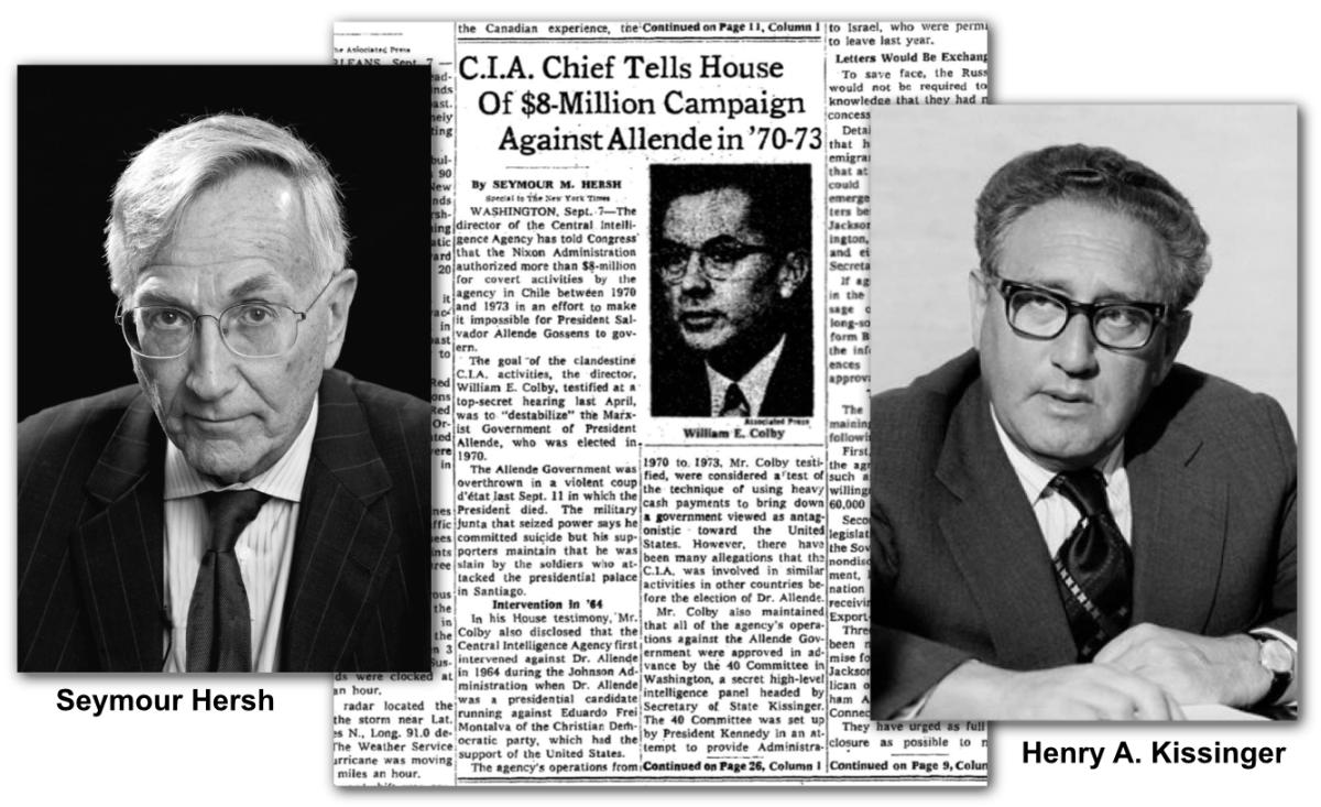 Hersh, NYT article, Kissinger collage