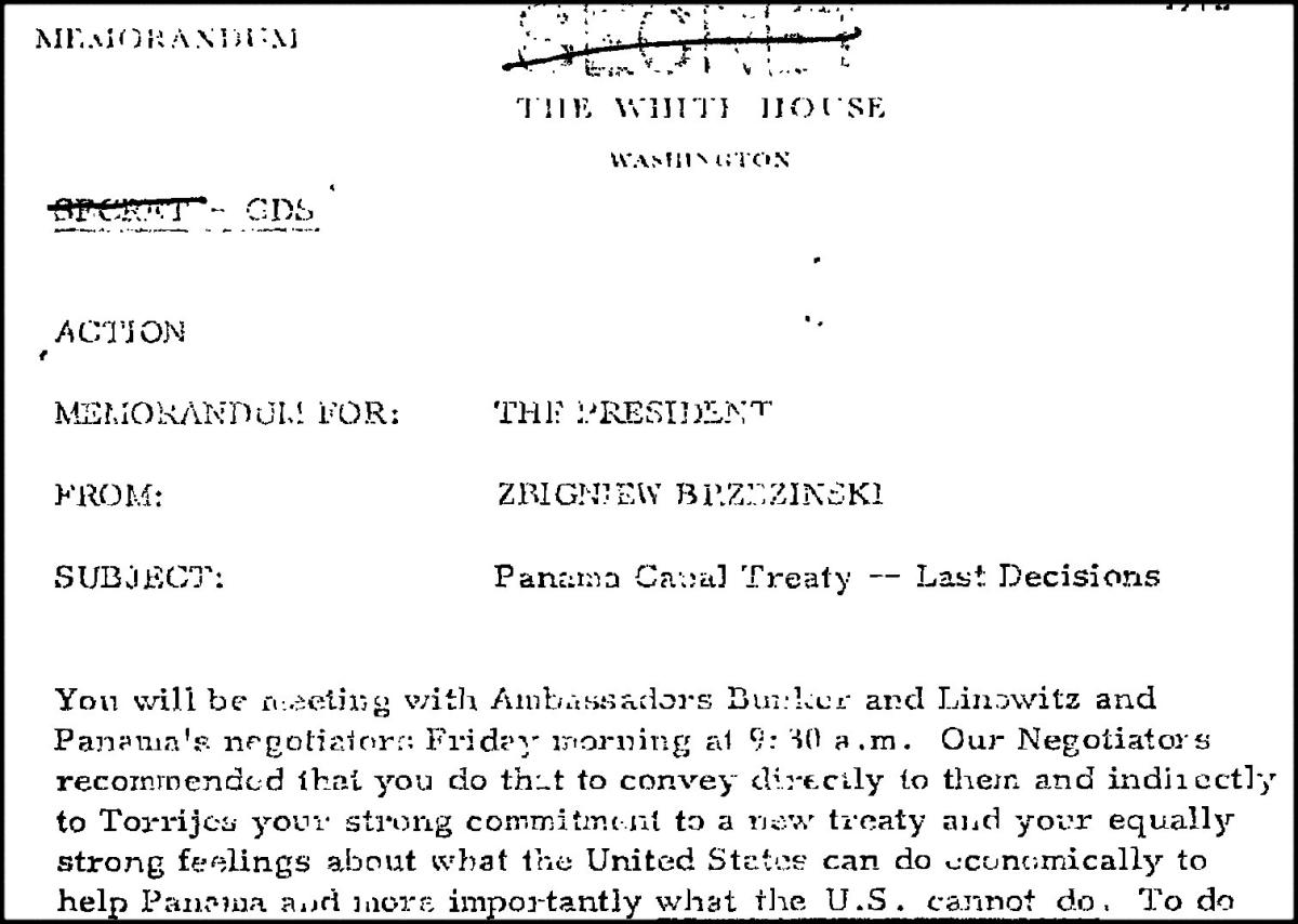 Memorandum for the president
