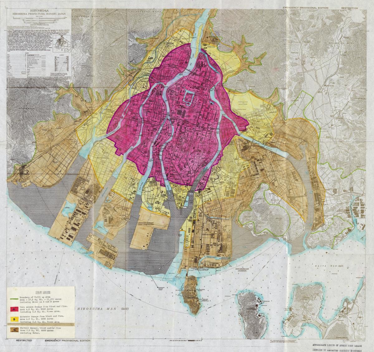 Hiroshima radiation map