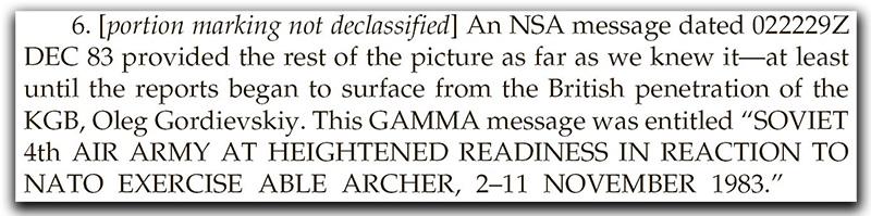 Able Archer War Scare “Potentially Disastrous” | National Security Archive