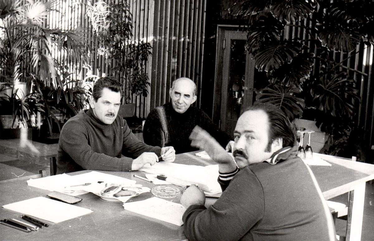 Chernyaev, Anatoly Kovalev and Alexander Bovin in Zavidovo