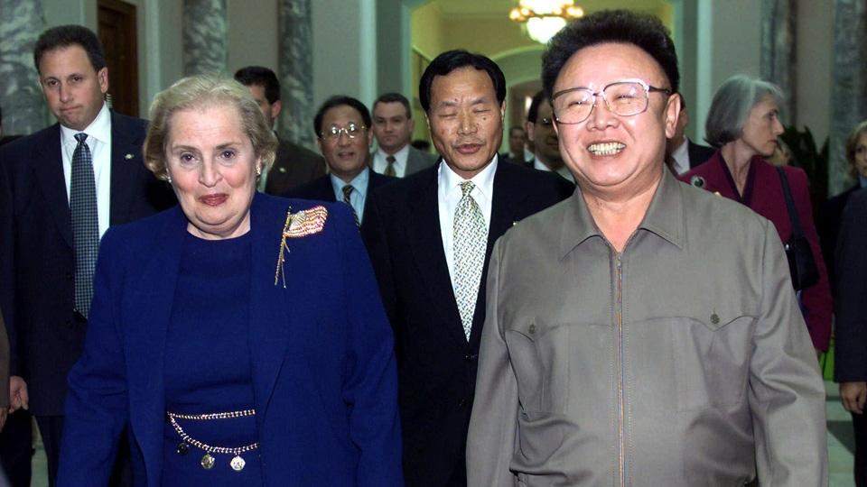 Kim Jong Il and Madeleine Albright