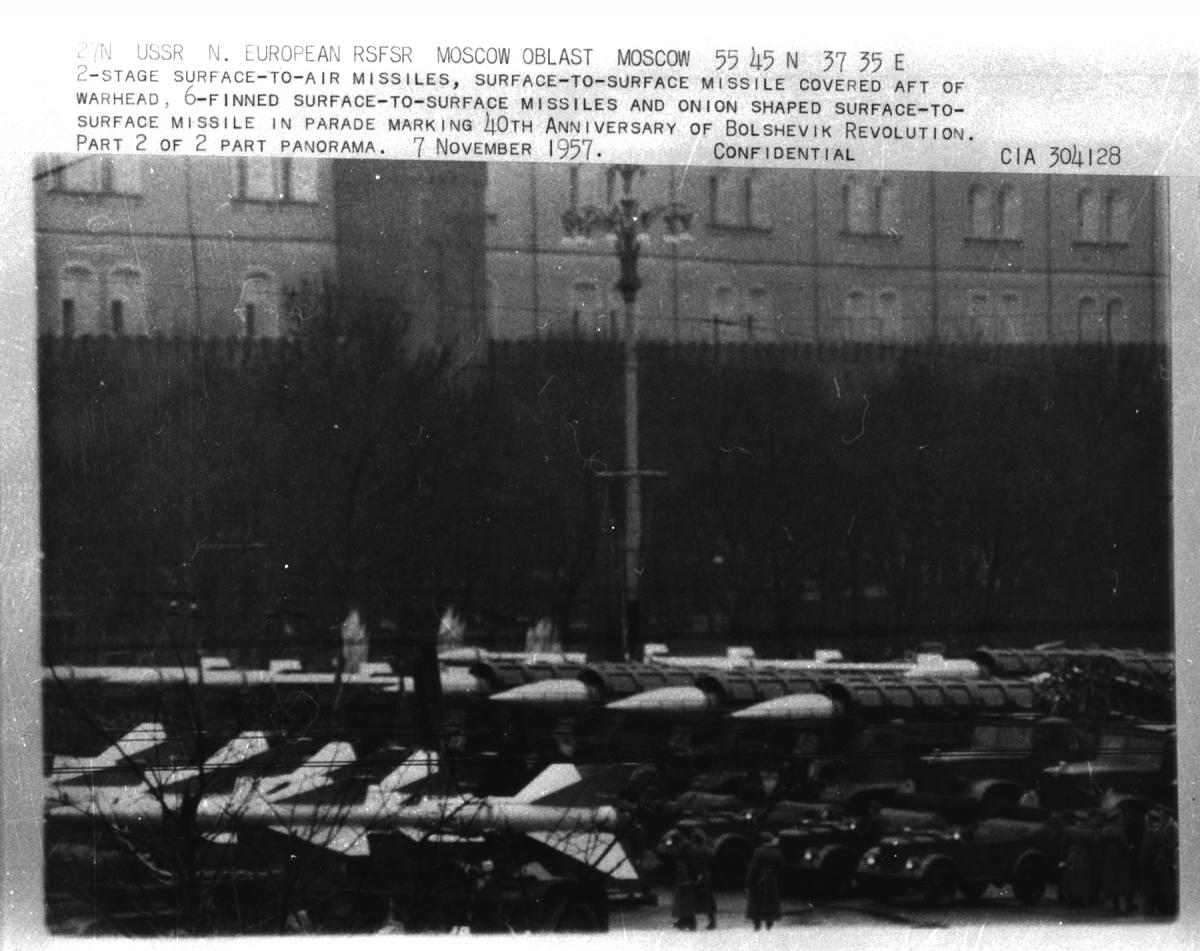 Moscow parade photos from Nov 7, 1957