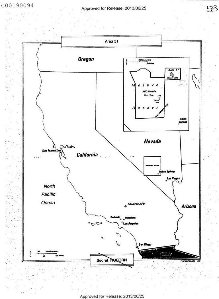 CIA map of Area 51