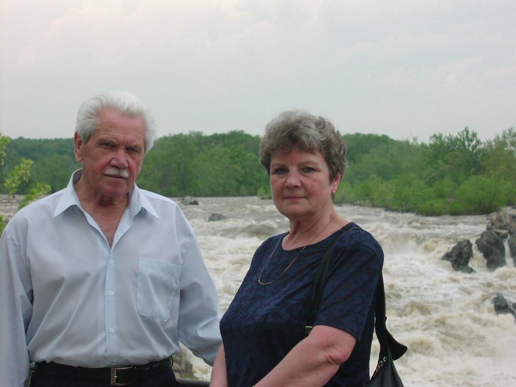 Chernyaev with Lyudmila Rudakova, Great Falls, Maryland, 2003
