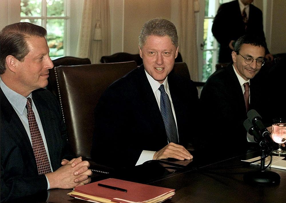 Clinton, Gore, and Podesta