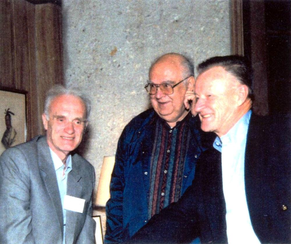 Dobrynin with ex-Soviet General Nikolai Detinov and former National Security Advisor Zbigniew Brzezinski, Musgrove conference, May 1994