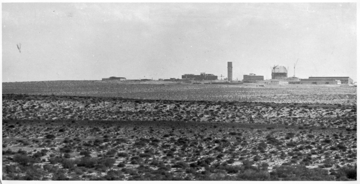 construction site near Dinoma in the Negev desert