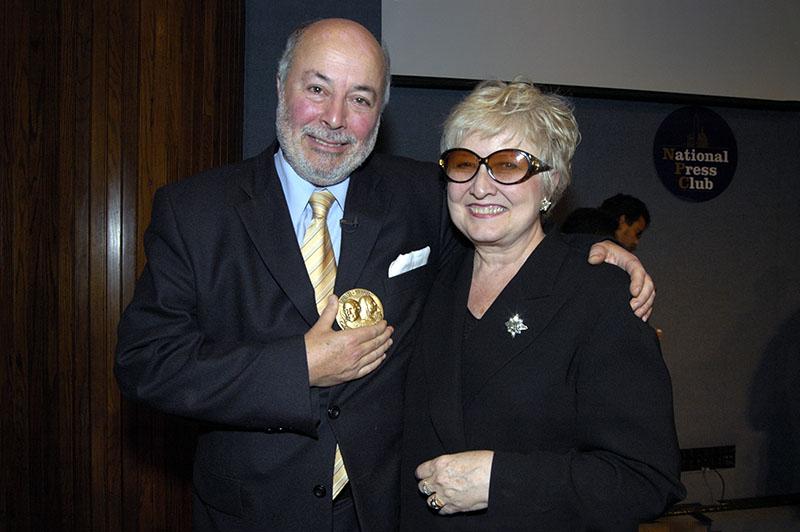 Judge Guzman with Joyce Horman, at the 2005 Letelier-Moffitt Human Rights Awards in Washington D.C.