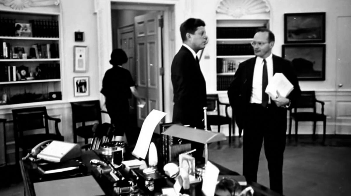 President John F. Kennedy and national security adviser McGeorge Bundy 