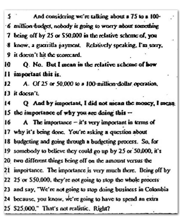 SEC Testimony of Robert Kistinger, January 6, 2000, p. 87.