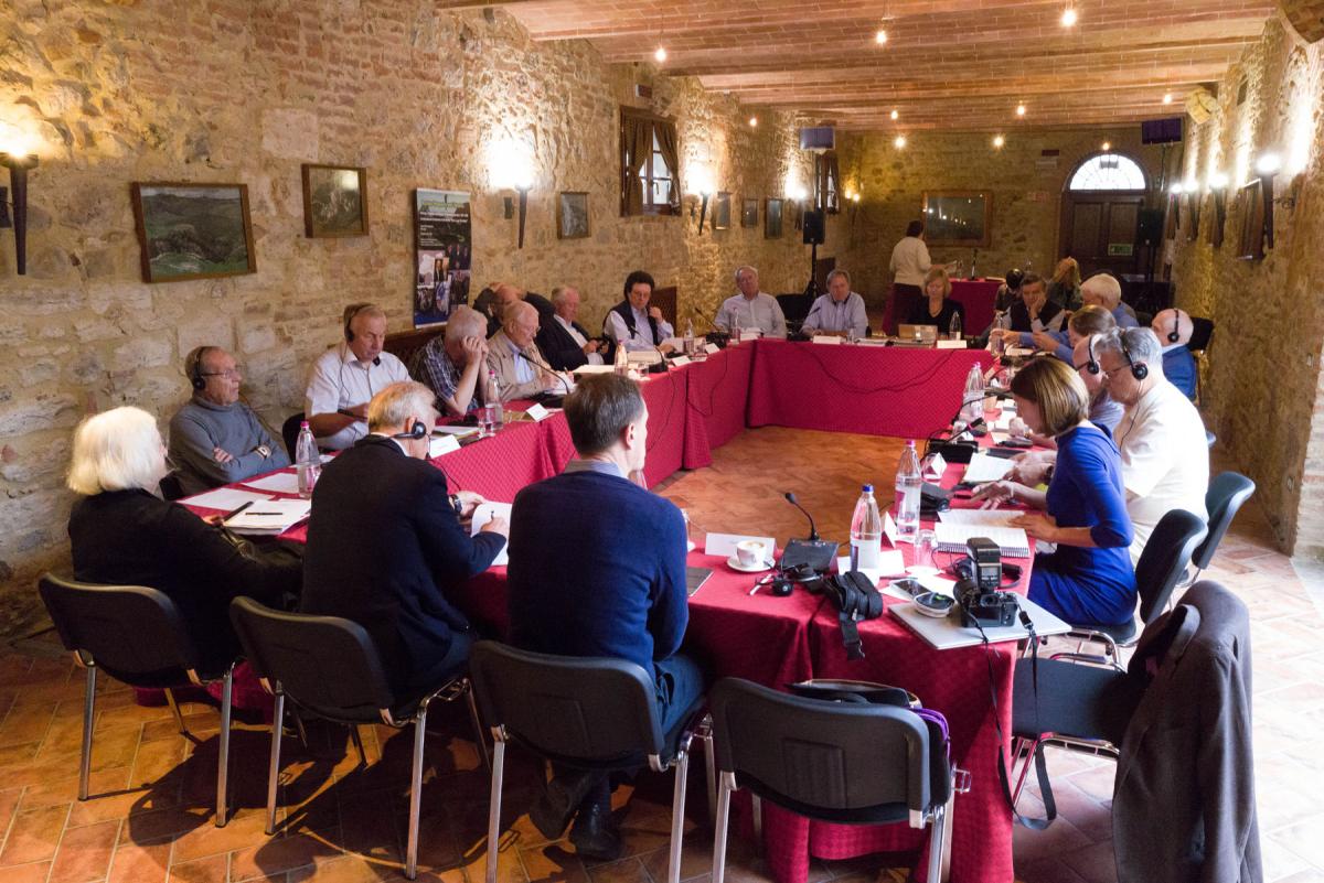 Conference in session at La Bagnaia