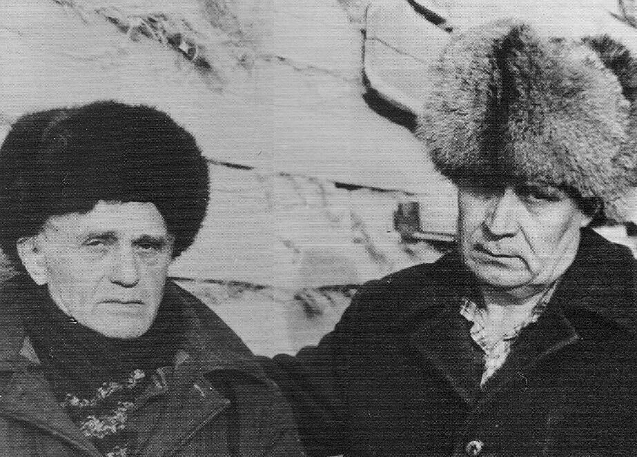 Yuri Orlov and Evgeni Tarasov in Siberia 1984.