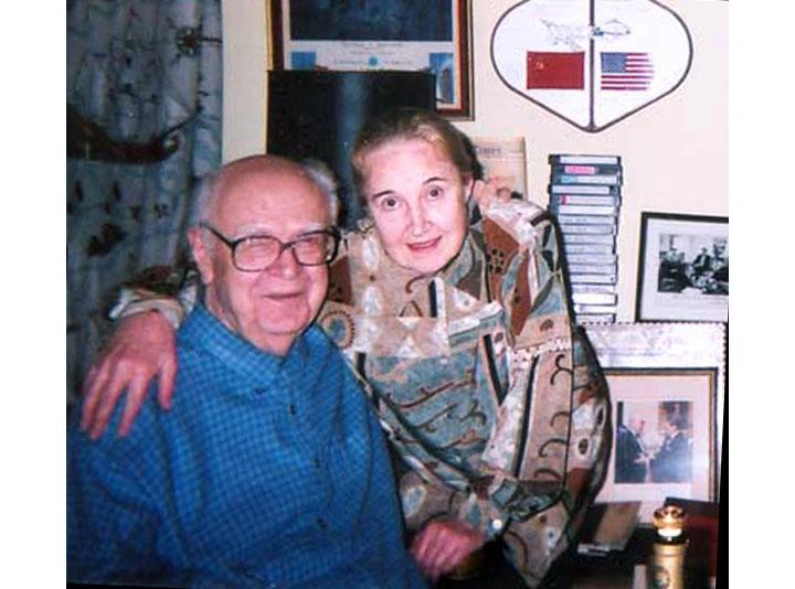  Dobrynin and his wife of 68 years, Irina Nikolaevna, at home in Moscow