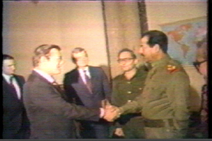Rumsfeld Hussein 1983 handshake 