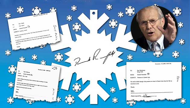 Rumsfeld Snowflakes Come in from the Cold